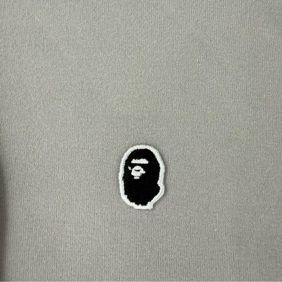 Bape A Bathing Ape Men's Size XL Ape Head One Point Pullover "Grey" 1J80 114 005 - Picture 11 of 16